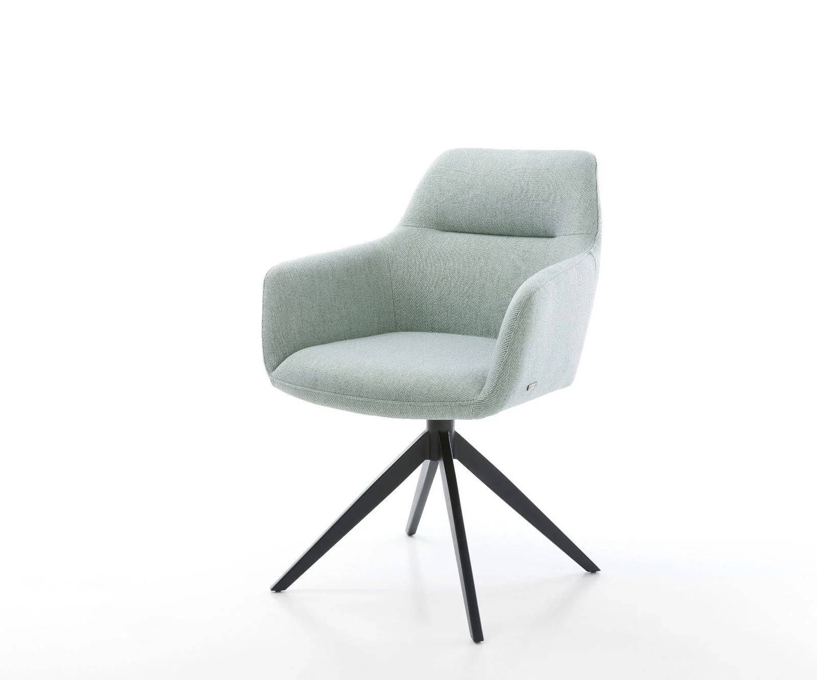 Drehstuhl Pejo-Flex Stripes Mint Kreuzgestell breit Schwarz 360° drehbar Wi günstig online kaufen