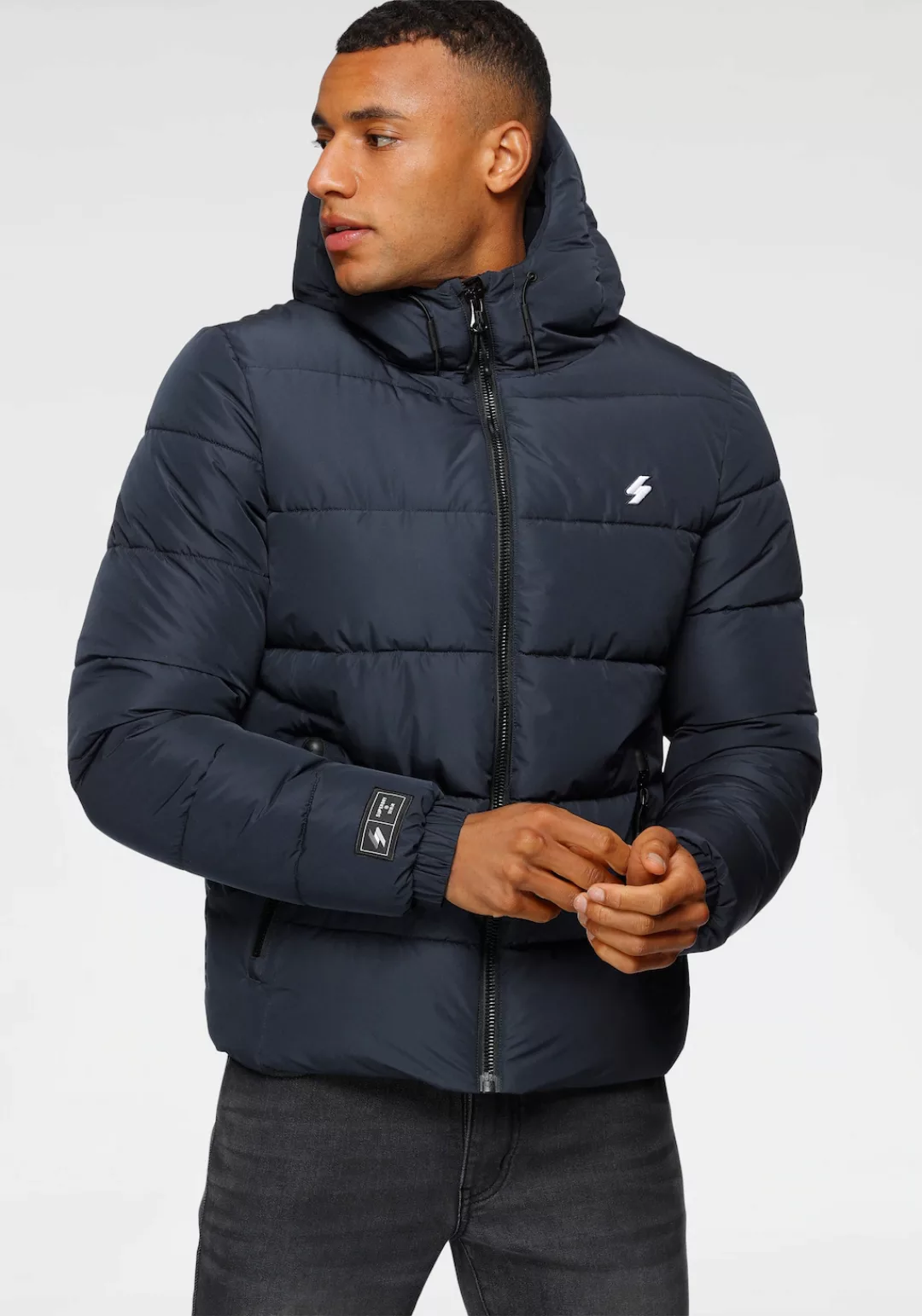 Superdry Steppjacke "HOODED SPORTS PUFFR JACKET", mit Kapuze günstig online kaufen