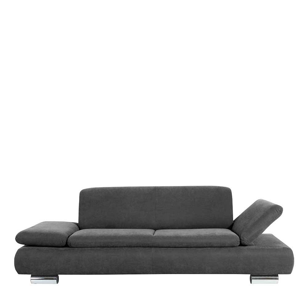 Sofa in Anthrazit Fußgestell aus Metall günstig online kaufen