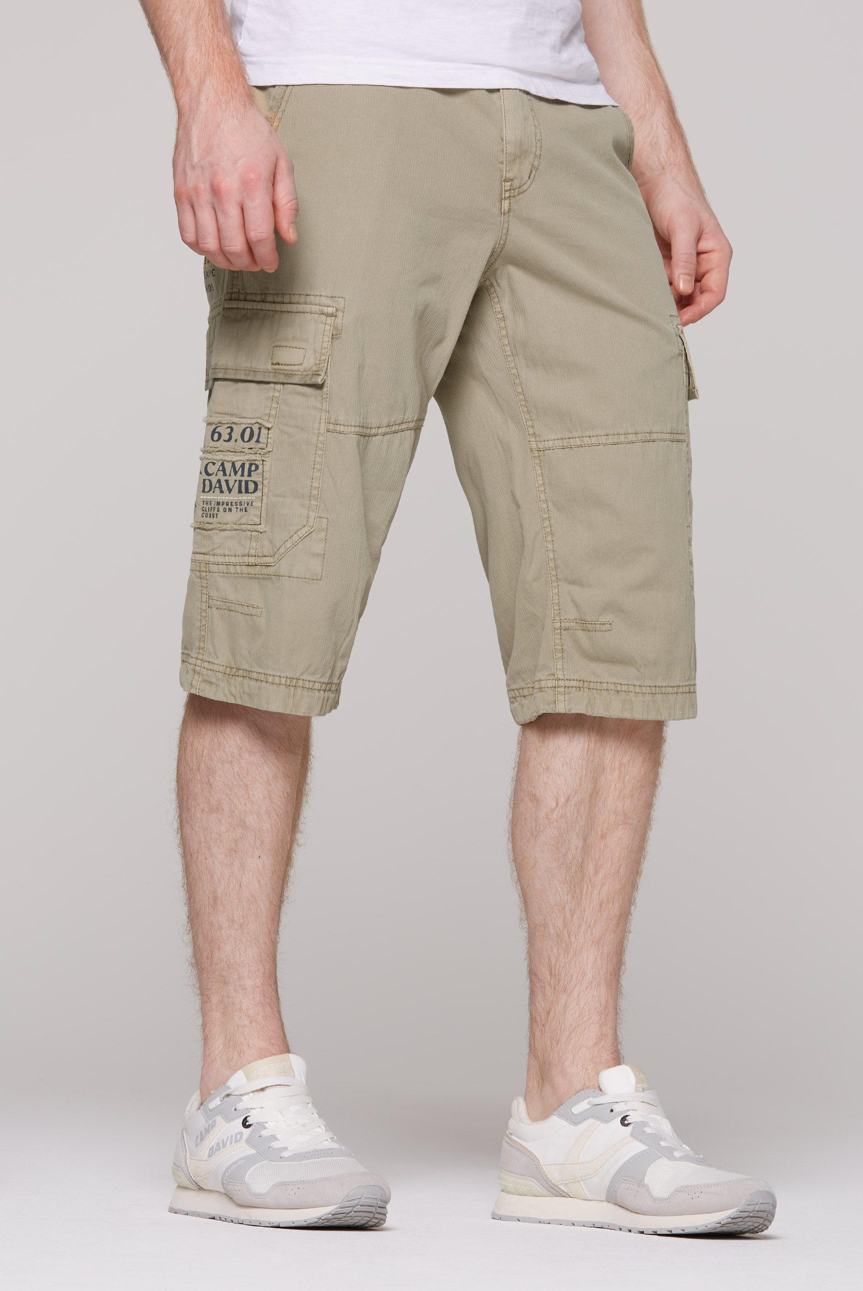 CAMP DAVID Shorts, mit Bindeband am Saum günstig online kaufen