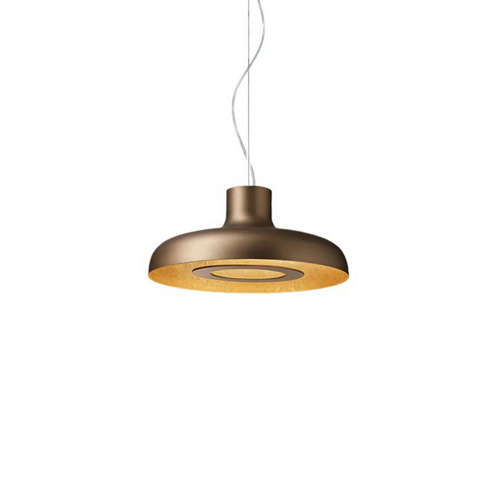 ICONE Duetto LED-Hängelampe 927 Ø55cm bronze/gold günstig online kaufen