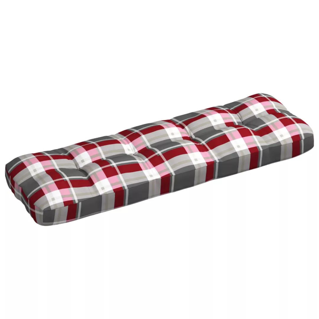 Gartensofa-kissen Rot Karomuster 120x40x12 Cm Stoff günstig online kaufen