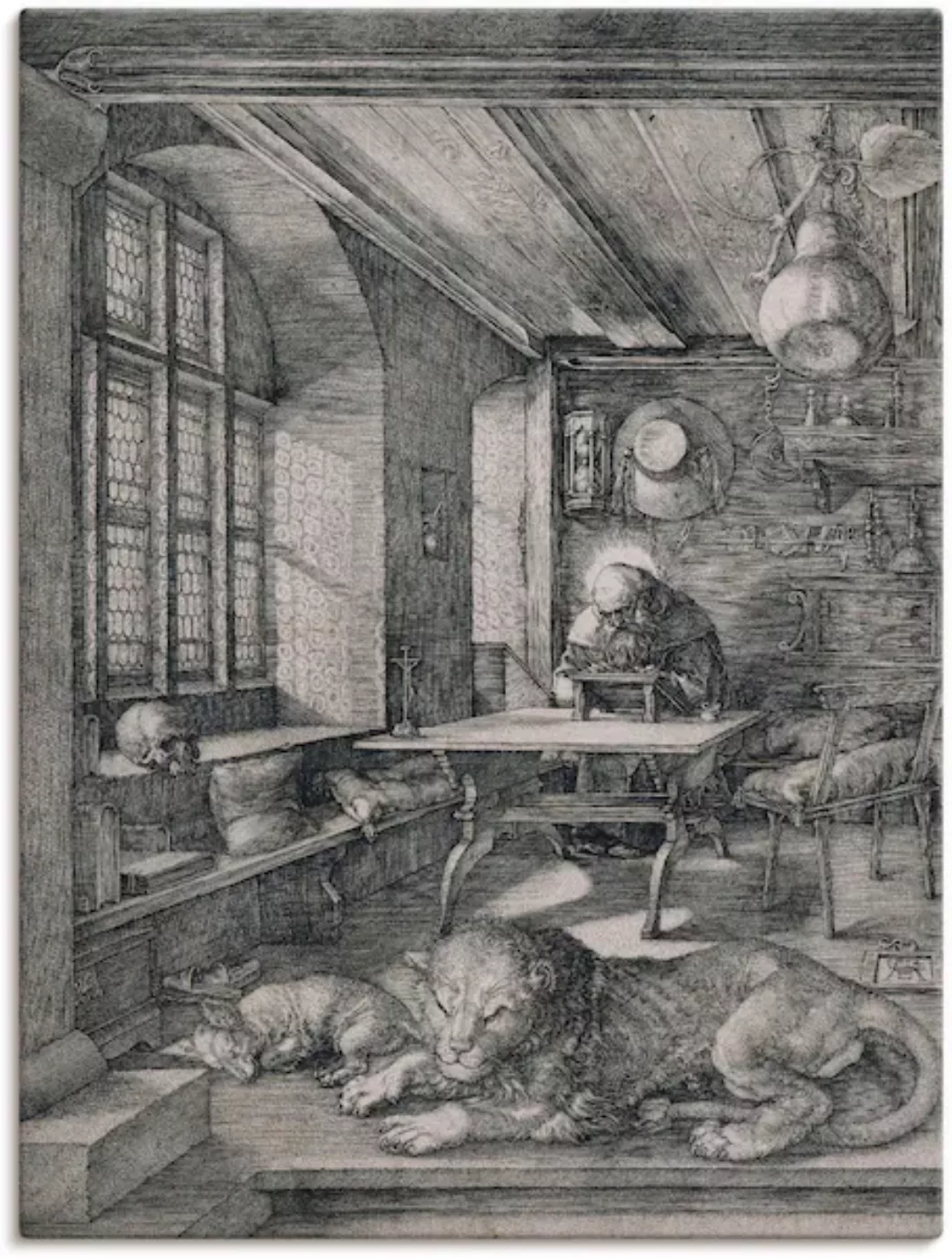 Artland Leinwandbild »Hieronymus im Gehäuse. 1514«, Religion, (1 St.) günstig online kaufen