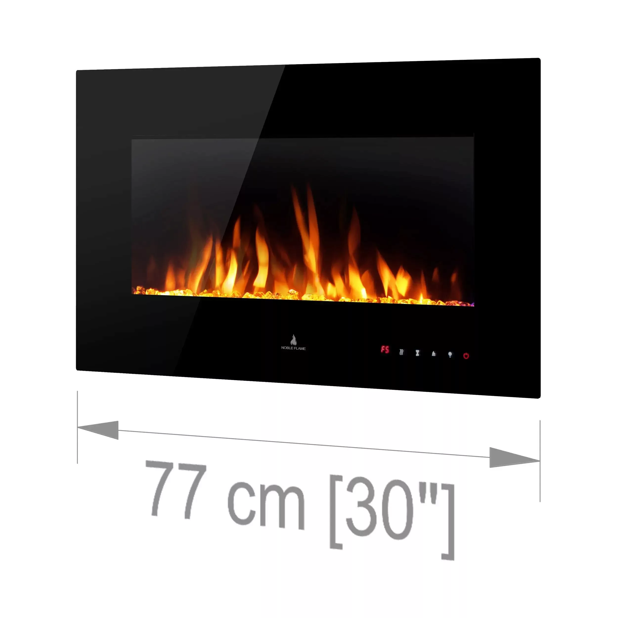 Noble Flame Vegas Schwarz: 770 [Elektro Wandkamin] günstig online kaufen