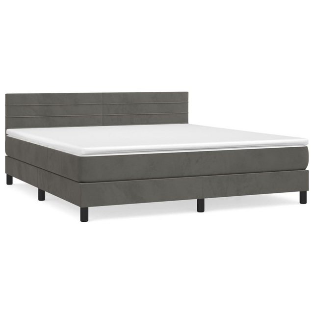 vidaXL Boxspringbett Bett Boxspringbett mit Matratze Samt (180 x 200 cm, Du günstig online kaufen