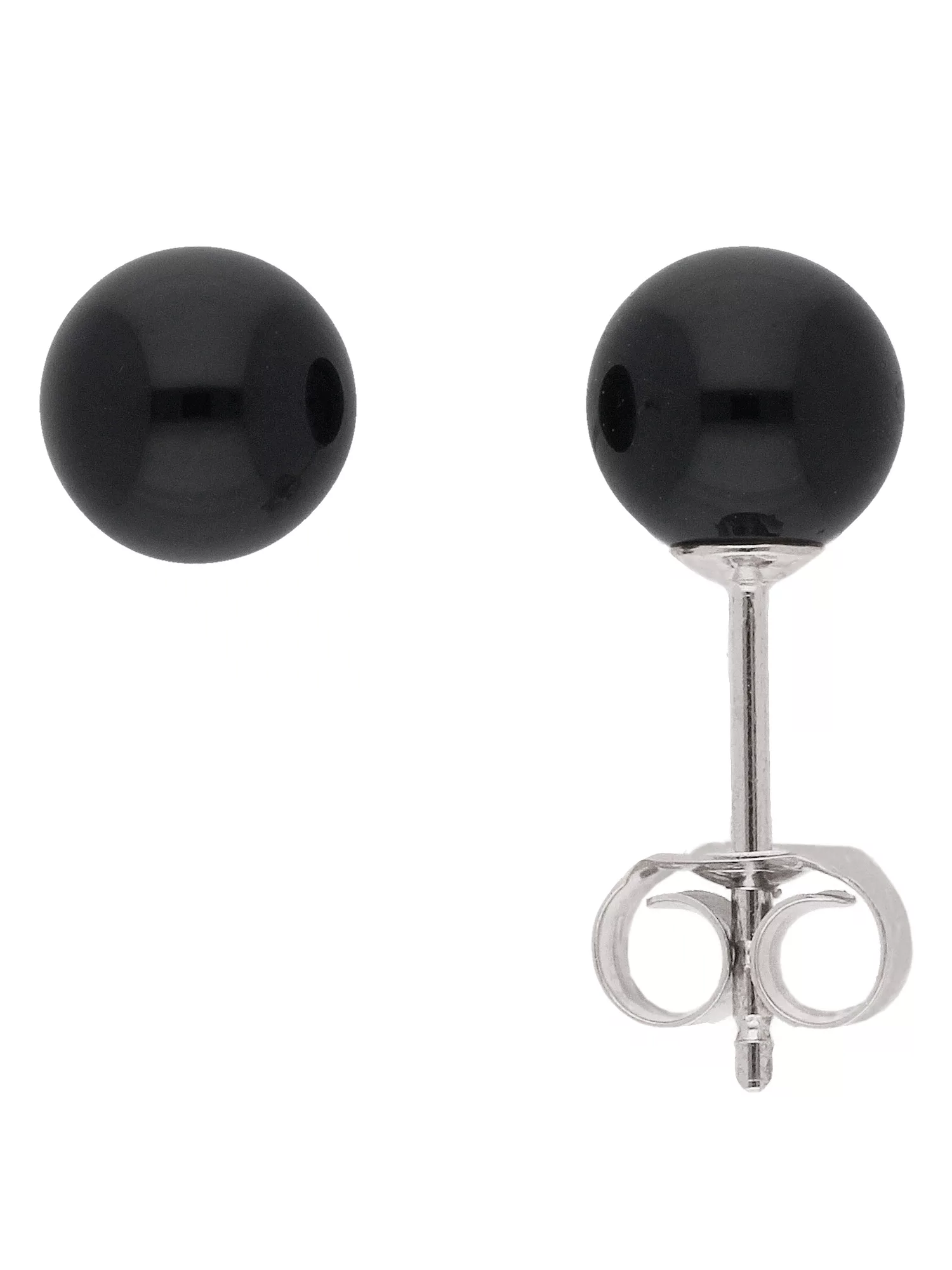 Adelia´s Paar Ohrhänger "925 Silber Ohrringe Ohrstecker mit Onyx Ø 6,5 mm", günstig online kaufen