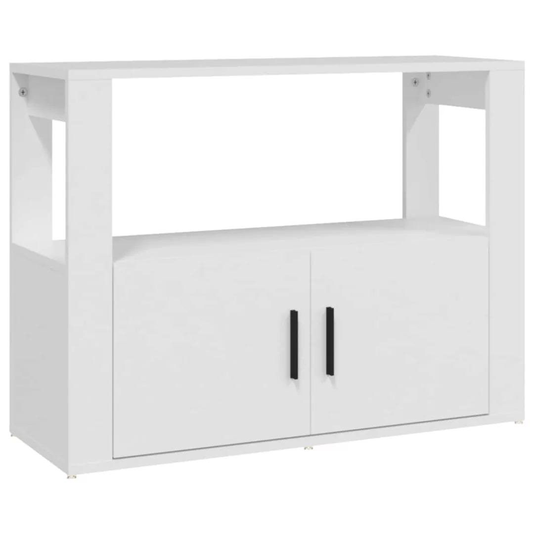 Vidaxl Sideboard Weiß 80x30x60 Cm Holzwerkstoff günstig online kaufen