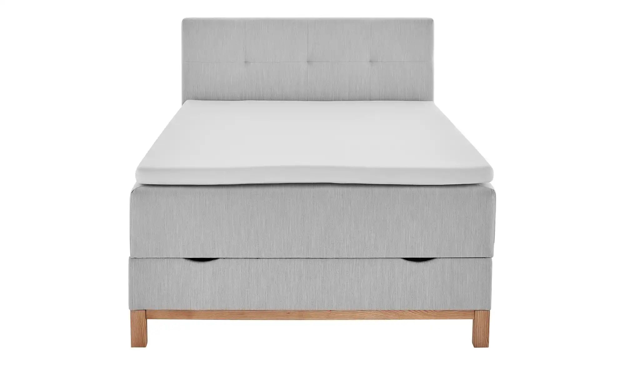 maison bleue Boxspringbett mit Bettkasten Mara ¦ grau ¦ Maße (cm): B: 142 H günstig online kaufen