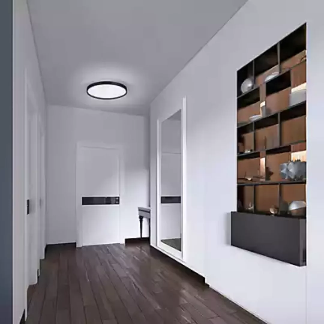 Bankamp Cona Deckenleuchte LED, schwarz - ø31 cm , Lagerverkauf, Neuware günstig online kaufen