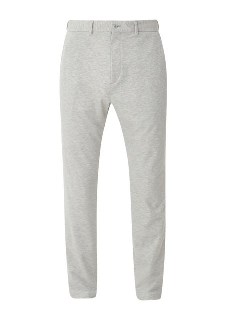 s.Oliver Stoffhose Slim: Joggsuit-Hose aus Stretch-Jersey Durchzugkordel günstig online kaufen