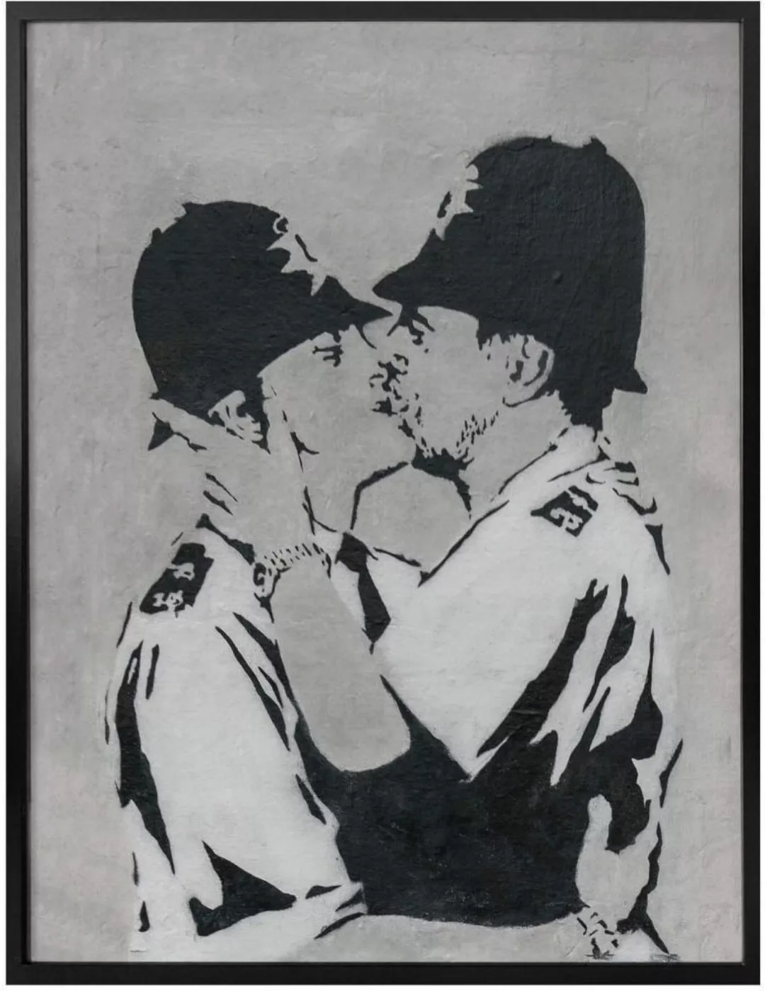 Wall-Art Poster »Graffiti Bilder Kissing Policemen«, Menschen, (1 St.), Pos günstig online kaufen