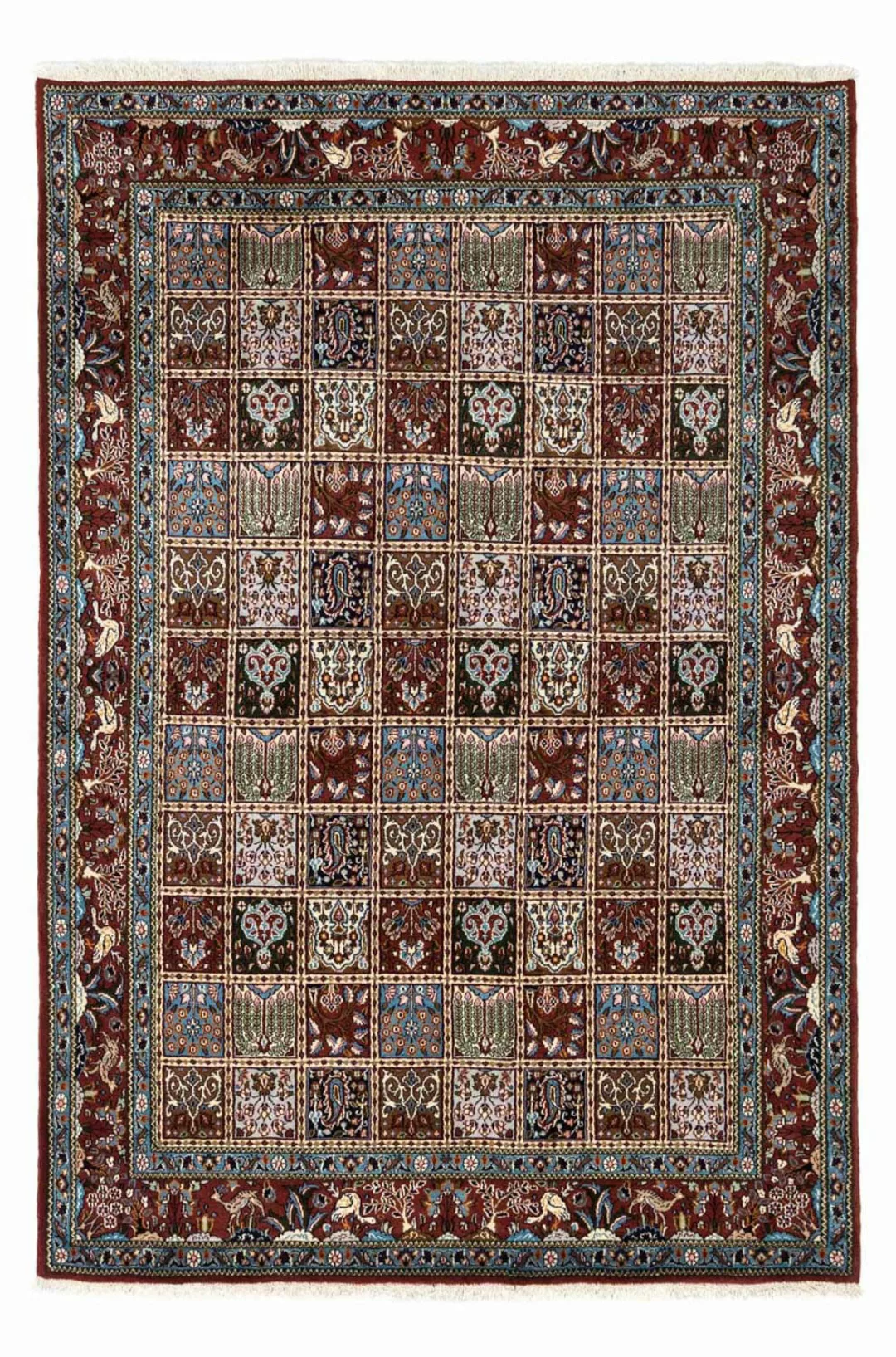 morgenland Wollteppich »Moud Felder Blu 190 x 149 cm«, rechteckig, Unikat m günstig online kaufen