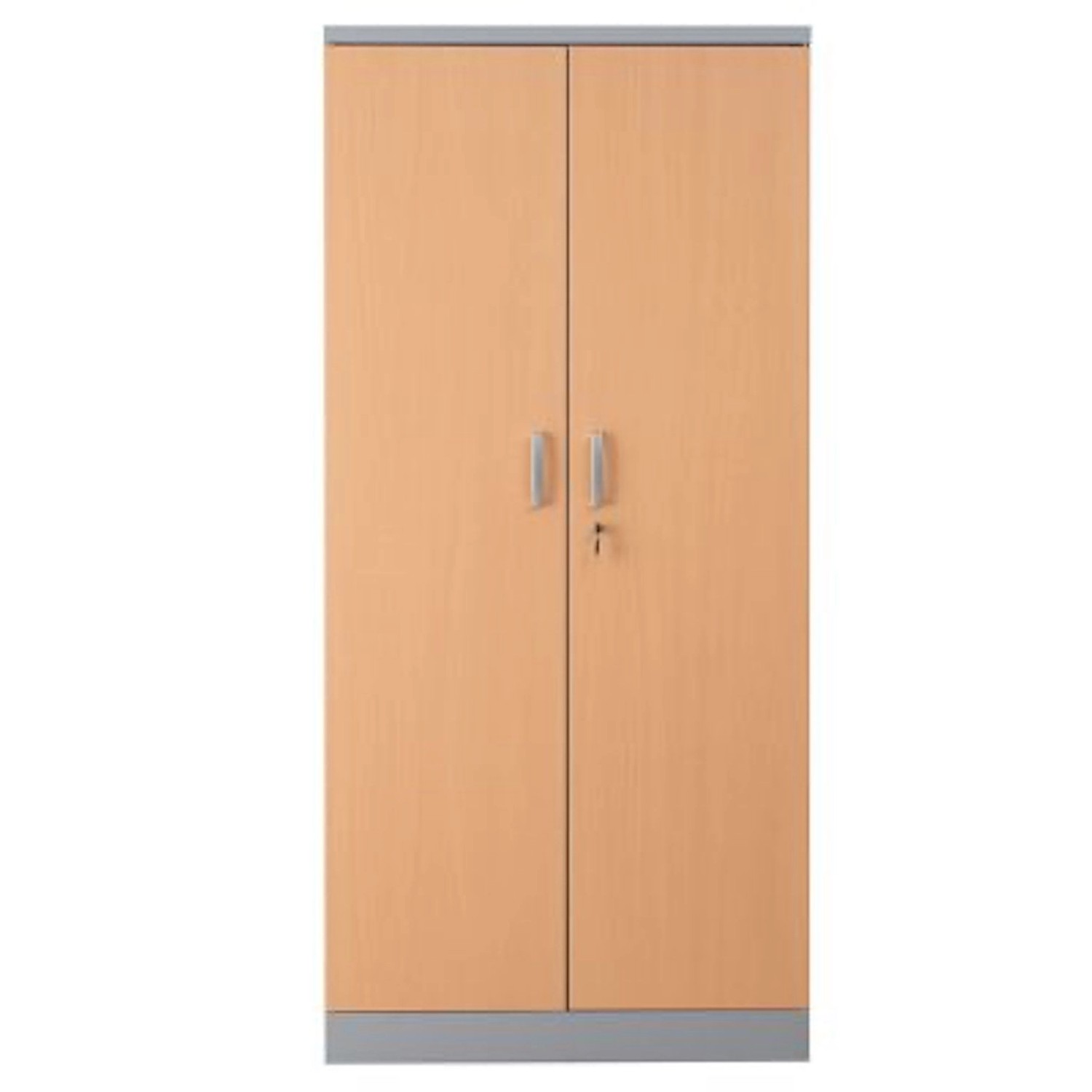 PROREGAL Aktenschrank Beetle 4 Fachböden HxBxT 195 x 92 x 42 cm Silber & Bu günstig online kaufen