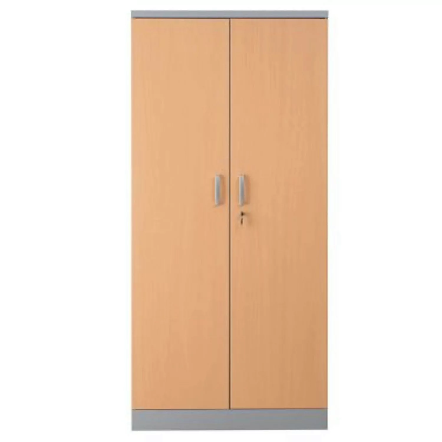 PROREGAL Aktenschrank Beetle 4 Fachböden HxBxT 195 x 92 x 42 cm Silber & Bu günstig online kaufen