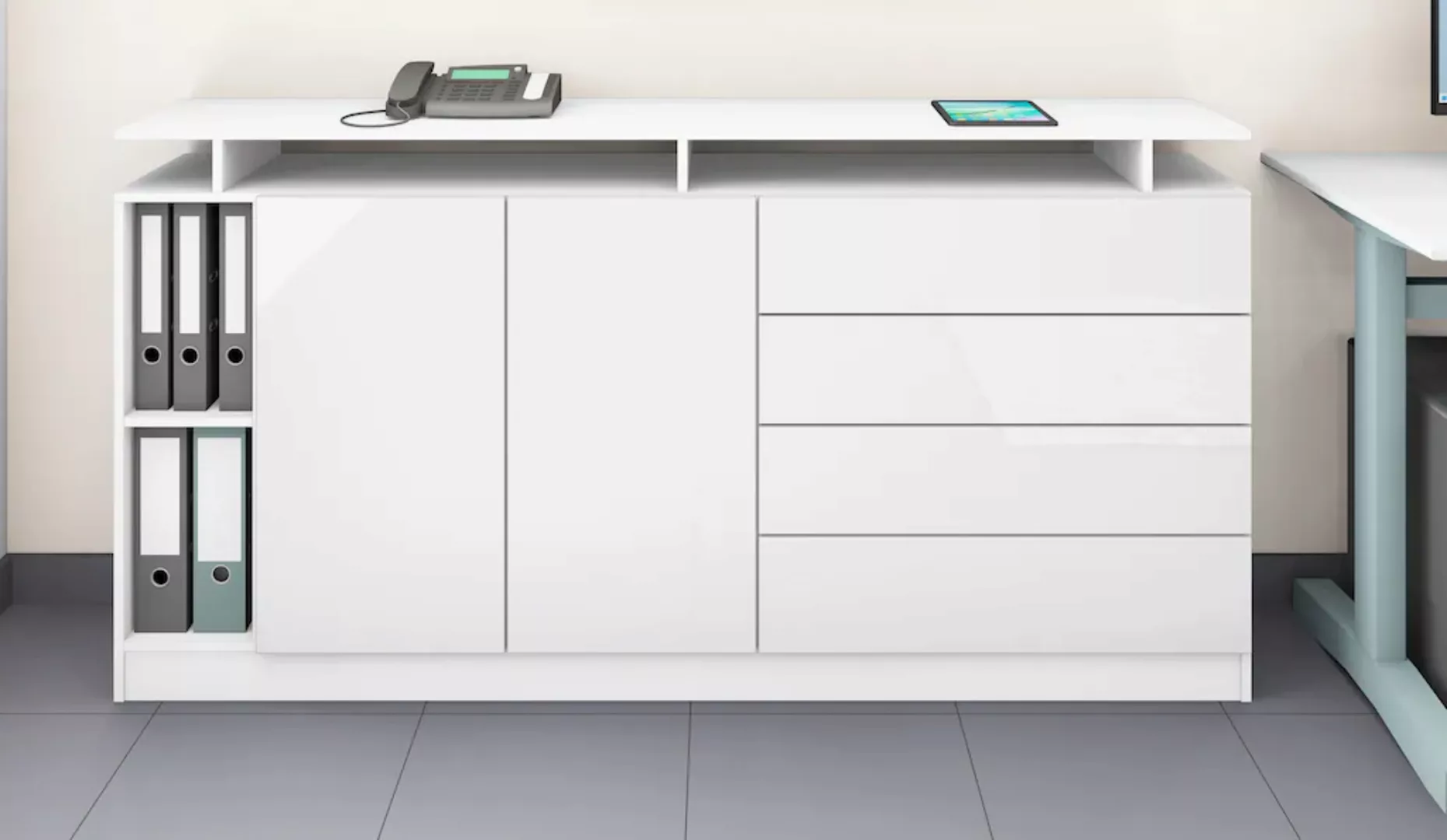 borchardt Möbel Sideboard "Vaasa", moderne grifflose Optik, mit Push-to-Ope günstig online kaufen