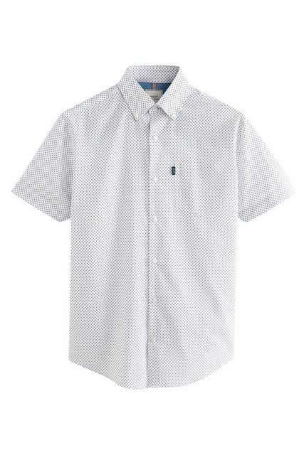 Next Kurzarmhemd Bügelleichtes Regular Fit Button-down-Oxfordhemd (1-tlg) günstig online kaufen