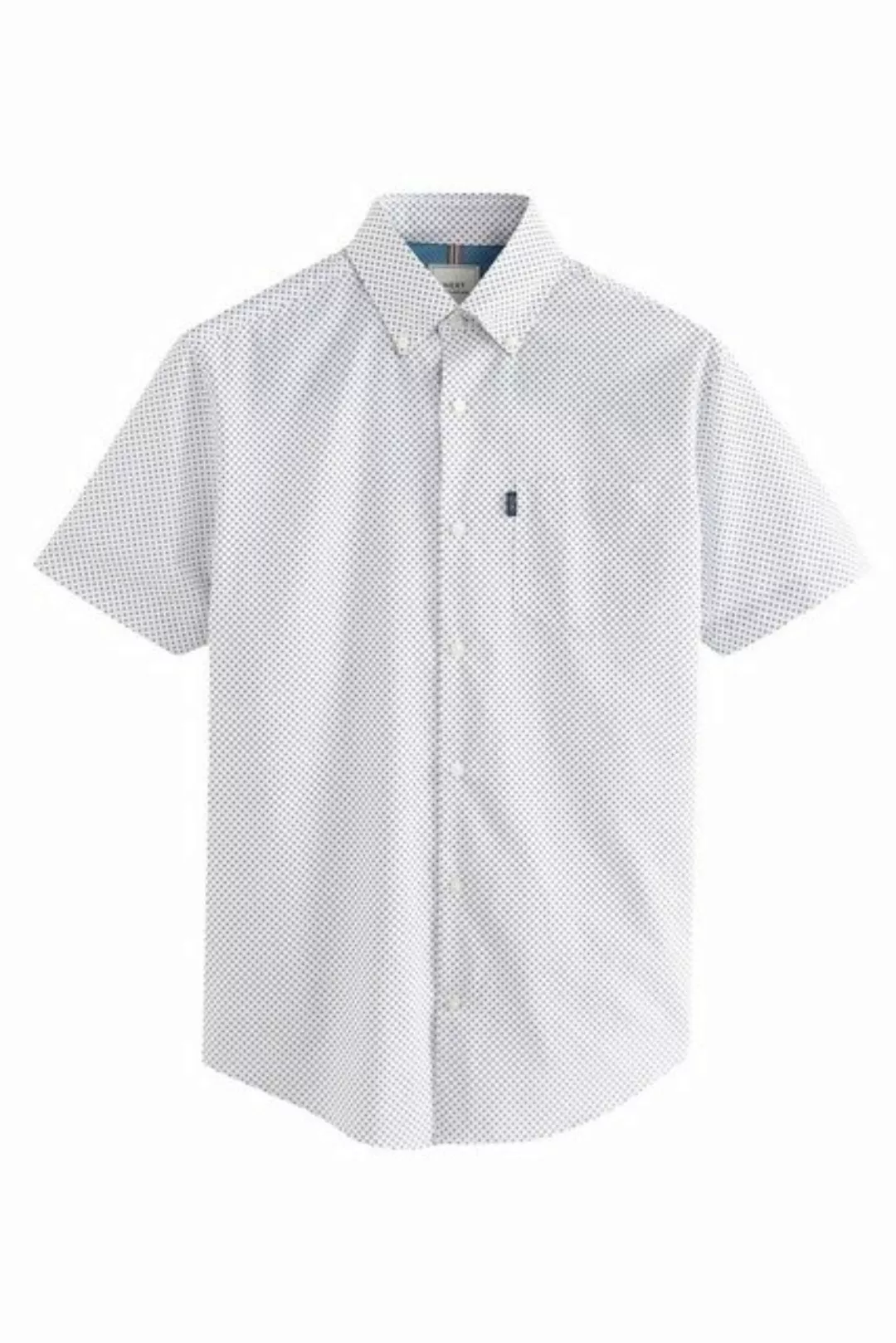 Next Kurzarmhemd Bügelleichtes Regular Fit Button-down-Oxfordhemd (1-tlg) günstig online kaufen