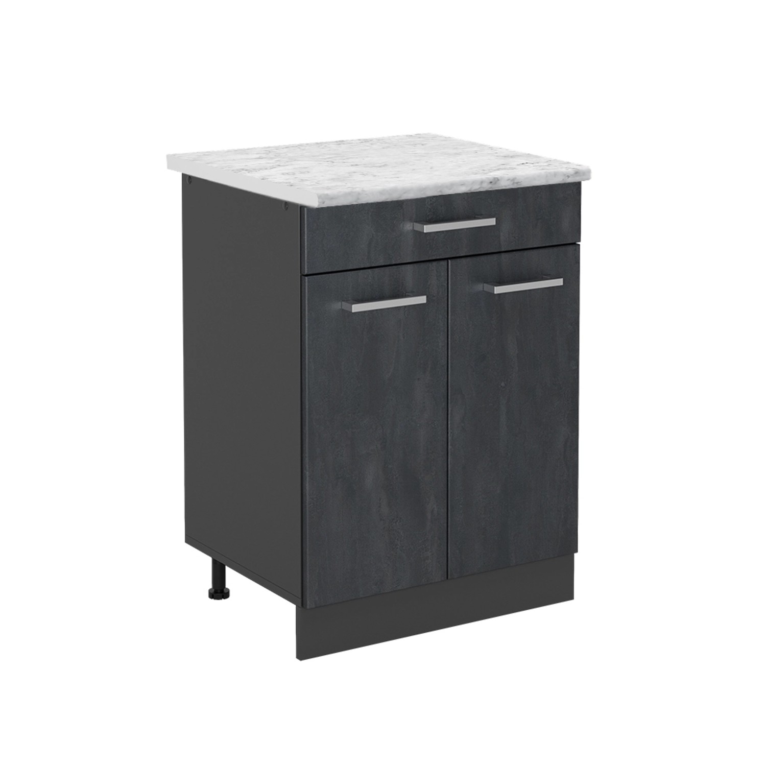 Vicco Unterschrank R-Line, Schwarz Beton/Anthrazit, 80 günstig online kaufen
