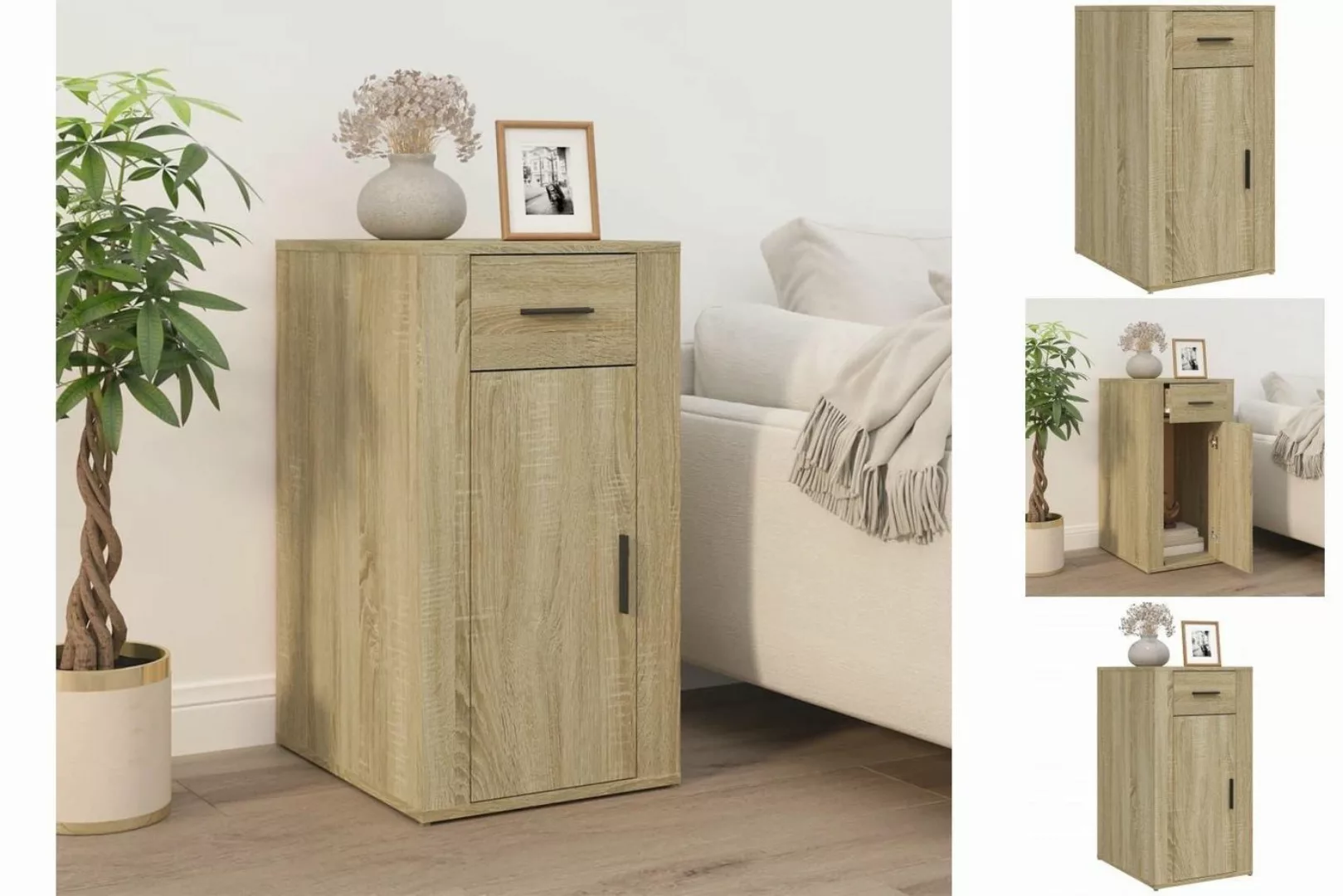 vidaXL Kleiderschrank Büroschrank Sonoma-Eiche 40x49x75 cm Holzwerkstoff (1 günstig online kaufen
