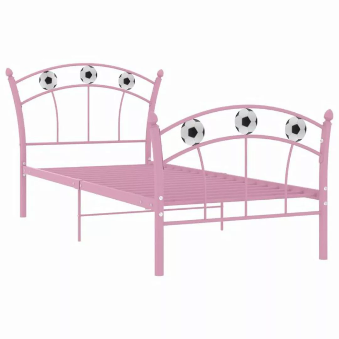 Einzelbett Mit Fußball-design Rosa Metall 90x200 Cm günstig online kaufen