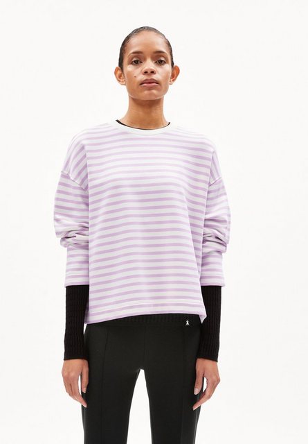 Armedangels Sweatshirt FRANKAA MAARLEN STRIPE Damen (Oversized Fit) Bio-Bau günstig online kaufen