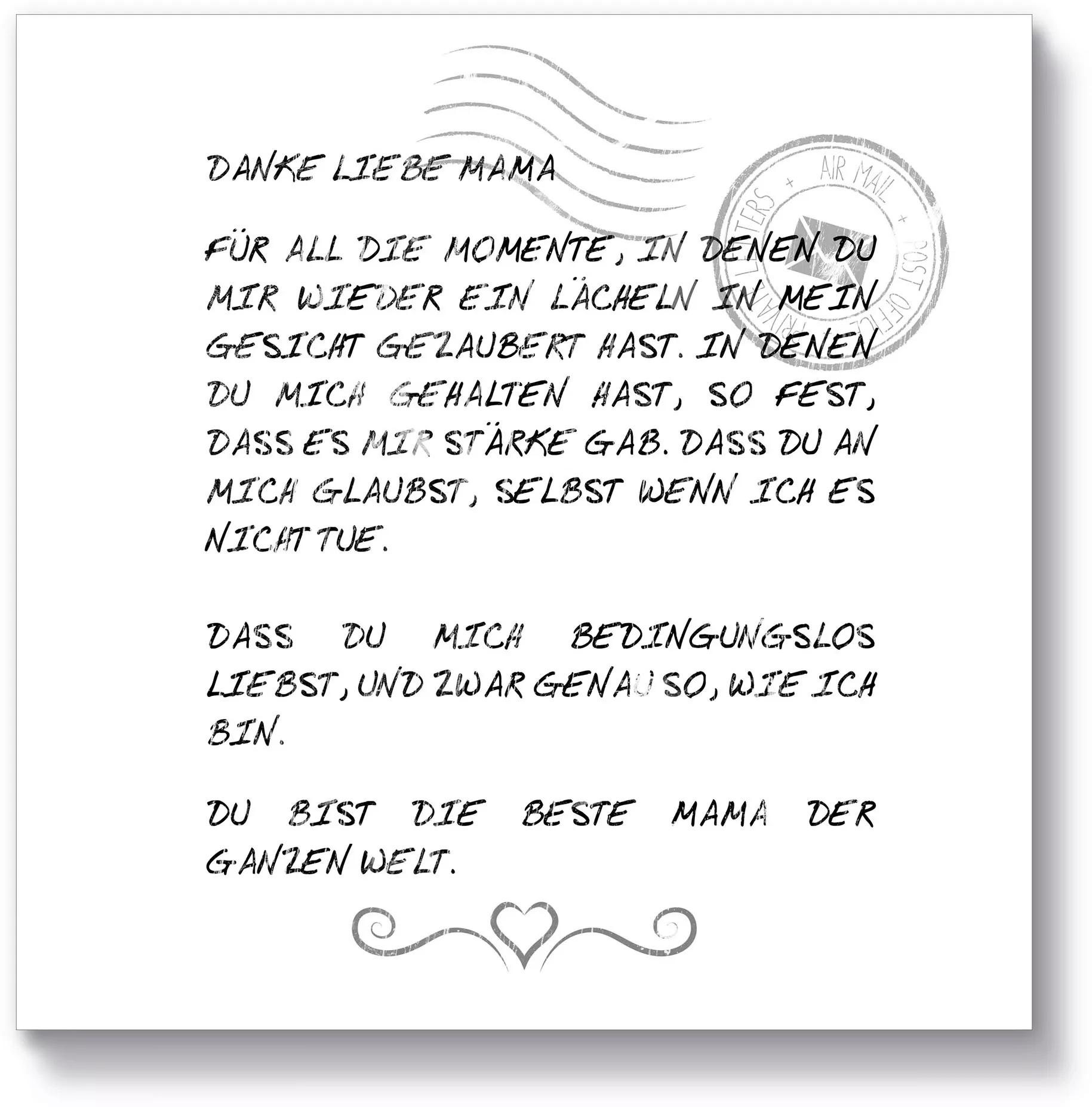 Artland Holzbild "Danke Mama", Sprüche & Texte, (1 St.) günstig online kaufen