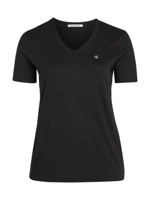 Calvin Klein Jeans Plus T-Shirt PLUS CK EMBRO BADGE V-NECK TEE Große Größen günstig online kaufen