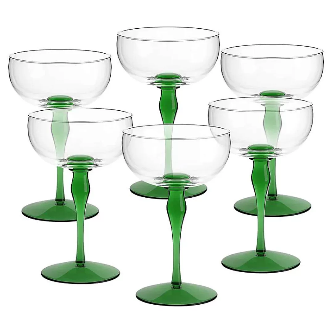 Eiscremeglas 6er-Set Genova Amore Vero 21,5cm grün günstig online kaufen