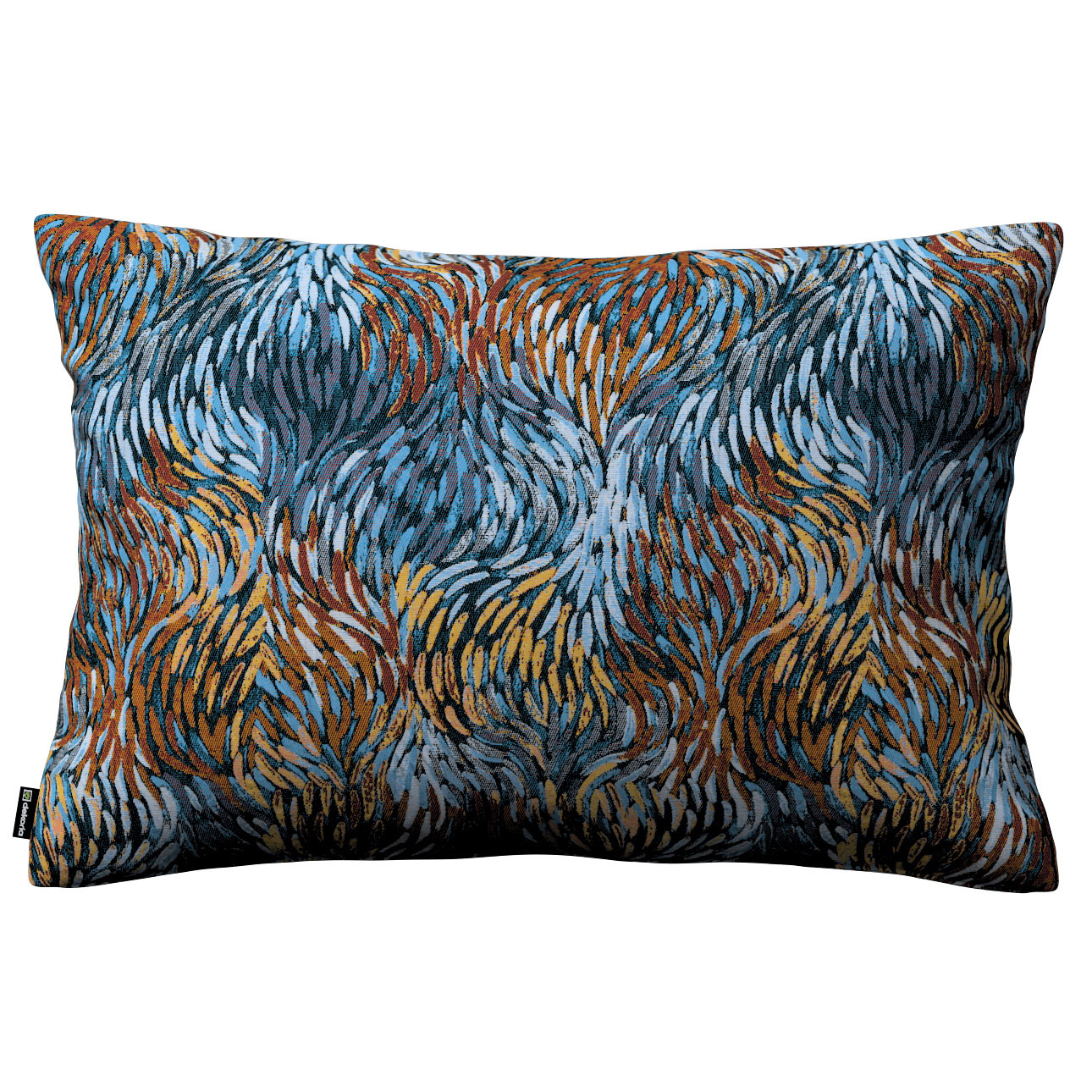 Kissenhülle Kinga rechteckig, blau- orange, 60 x 40 cm, Intenso Premium (14 günstig online kaufen