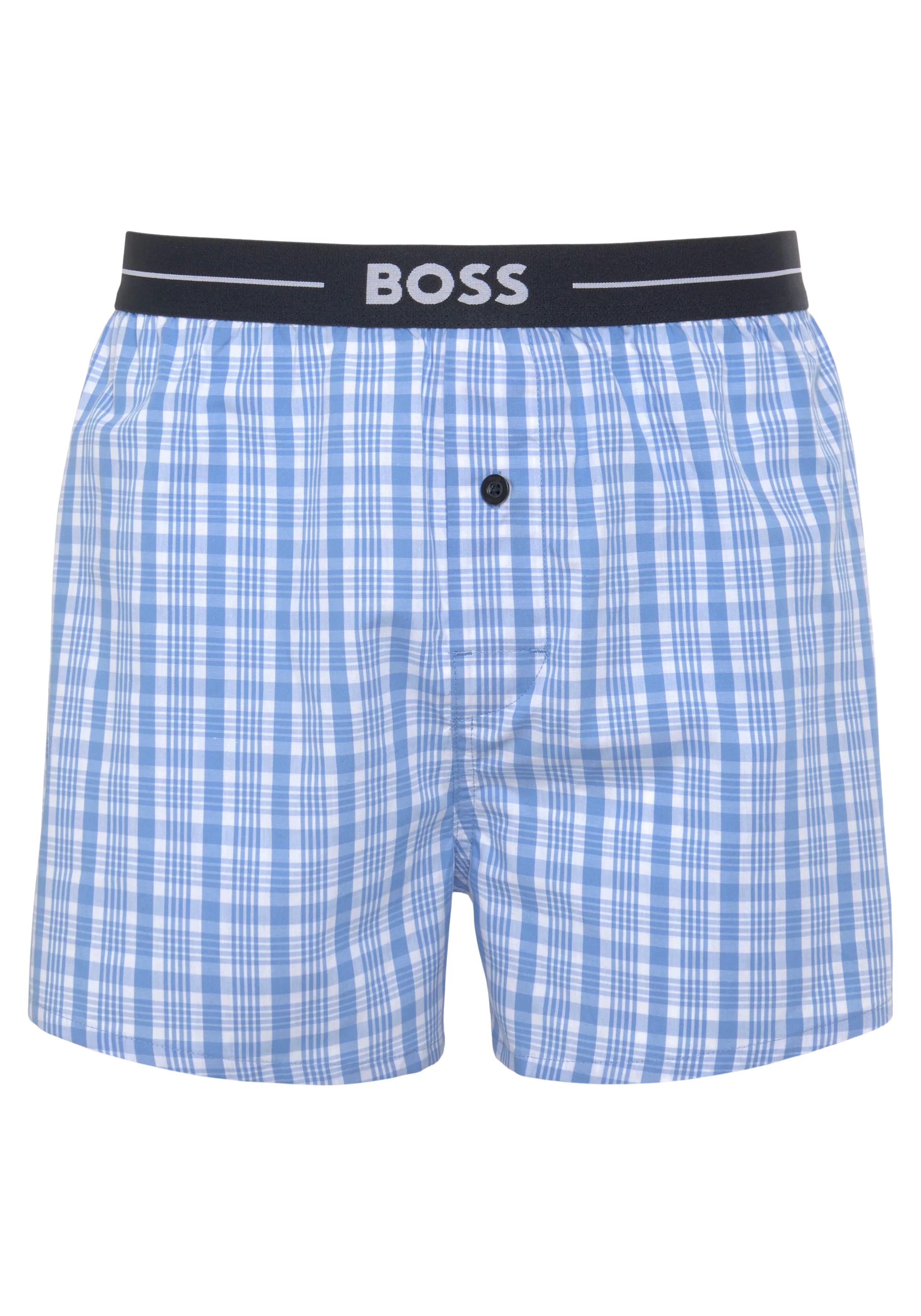 BOSS Boxershorts "3P Woven Boxer 10255001 01", (Packung, 3 St., 3er), mit B günstig online kaufen