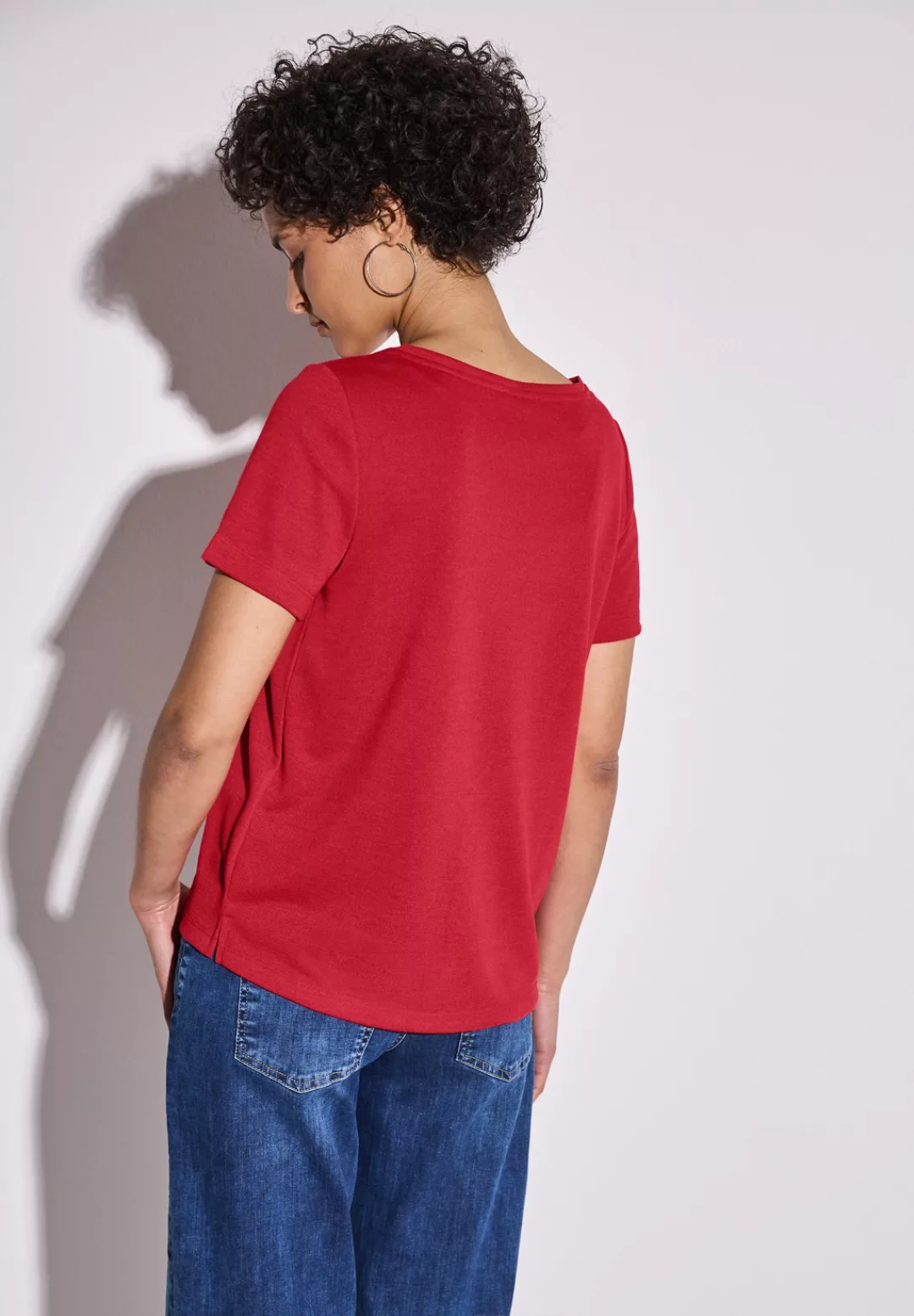 STREET ONE T-Shirt, im angenehmen Materialmix günstig online kaufen
