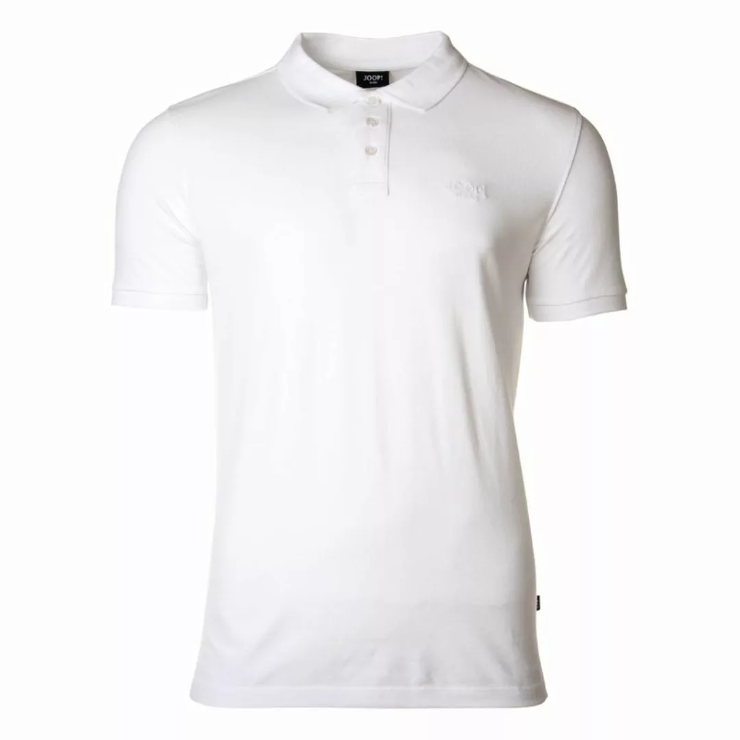 JOOP! JEANS Herren Poloshirt - JJJ-02Ambrosio, kleines Logo, Baumwolle Weiß günstig online kaufen