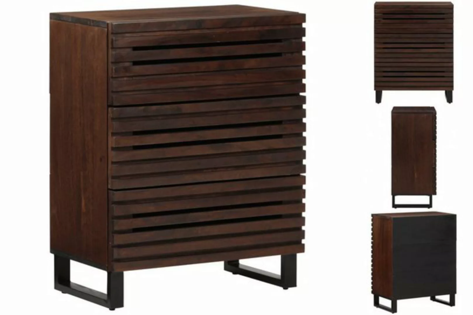 vidaXL Mehrzweckschrank Mehrzweckschrank Schrank Sideboard Braun 60x34x75 c günstig online kaufen