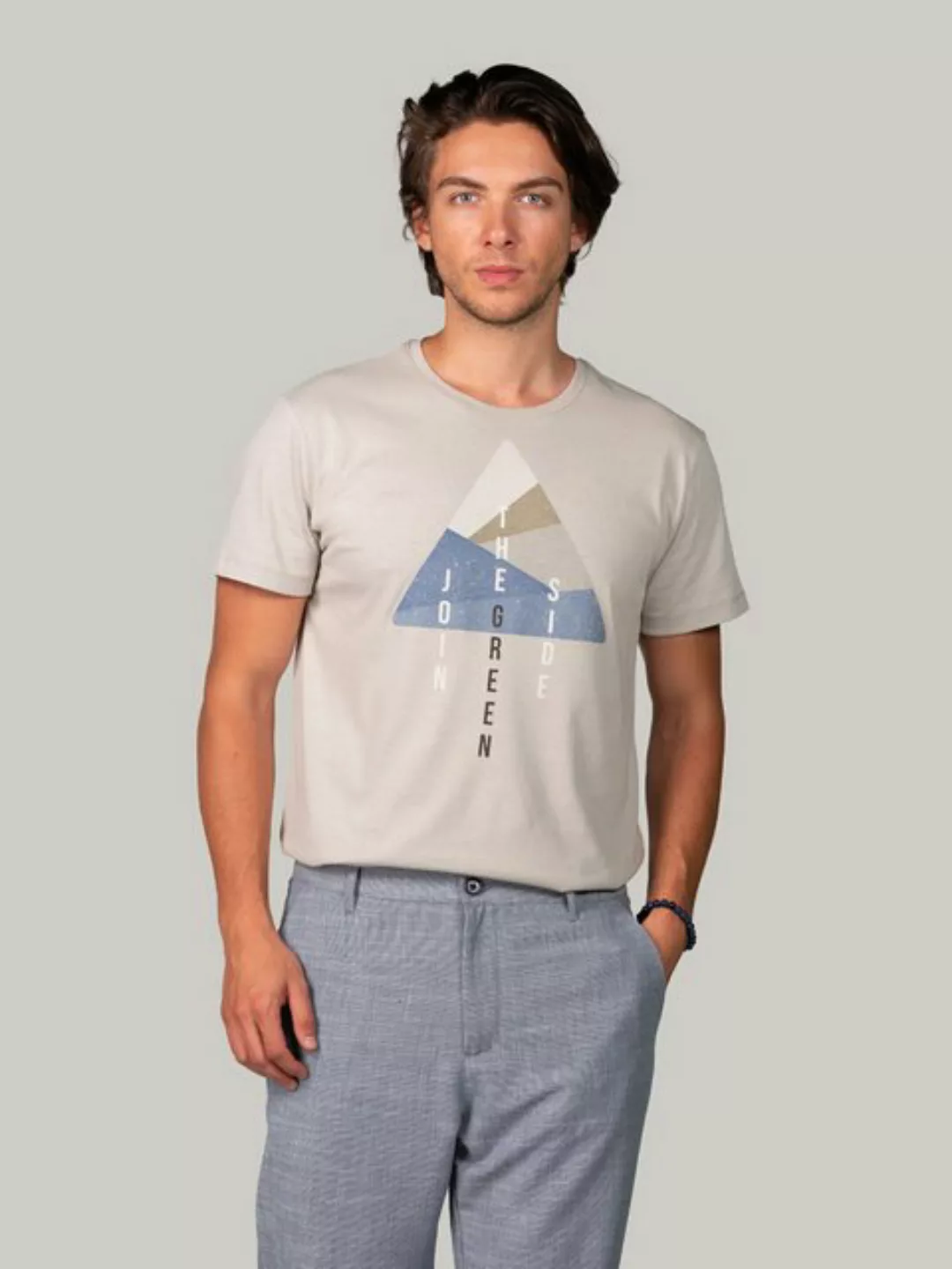 BLUVERD Kurzarmshirt Erde T-Shirt (The Green Side) günstig online kaufen