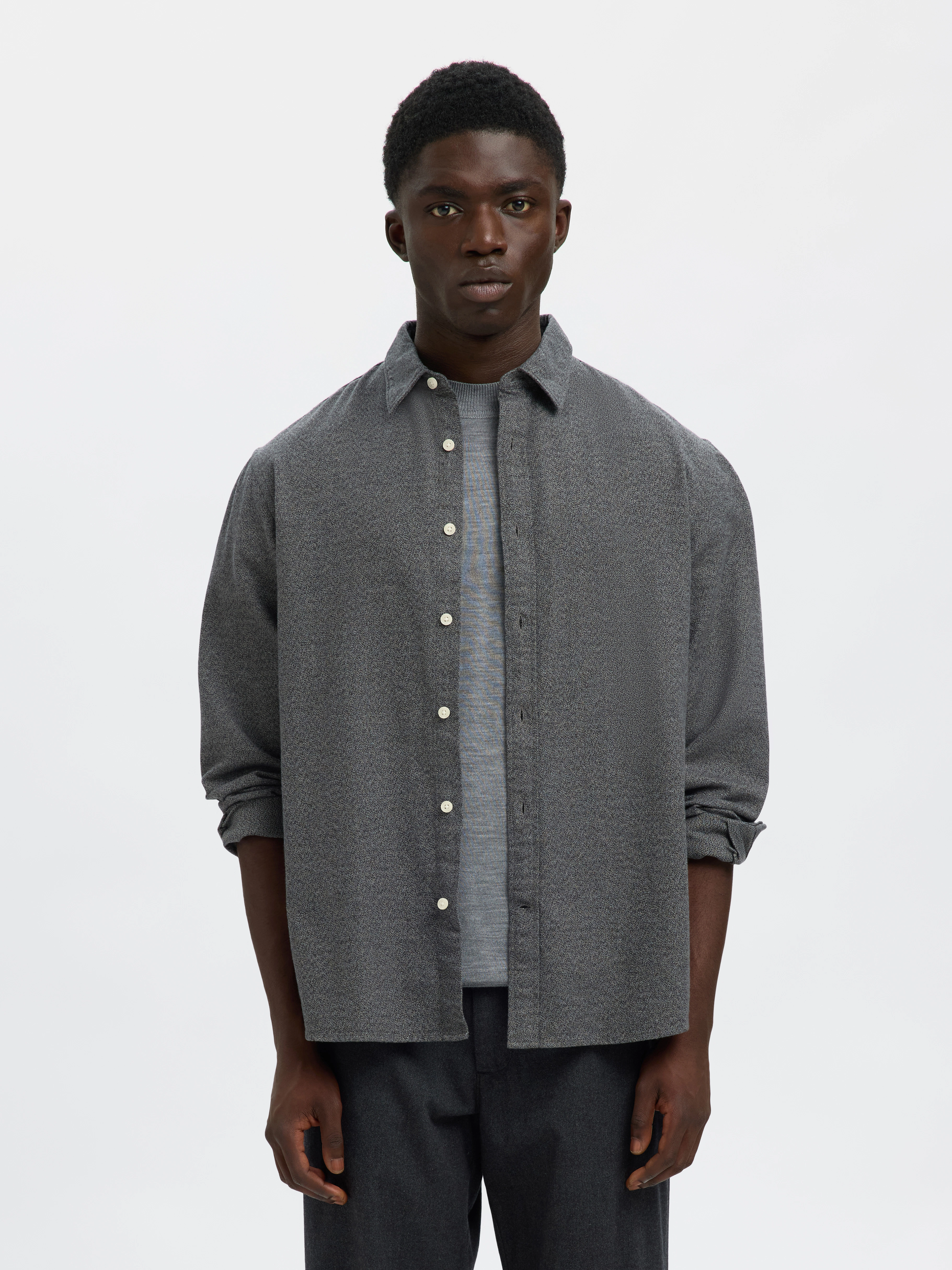 SELECTED HOMME Langarmhemd "SLHREGNOAH BRUSHED TWIST SHIRT LS NOOS" günstig online kaufen