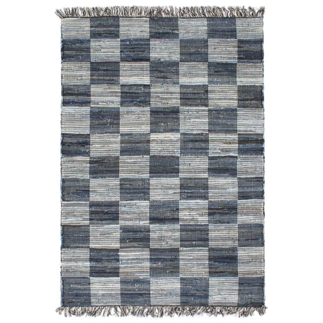 Handgewebter Chindi-teppich Denim 80 X 160 Cm Blau günstig online kaufen