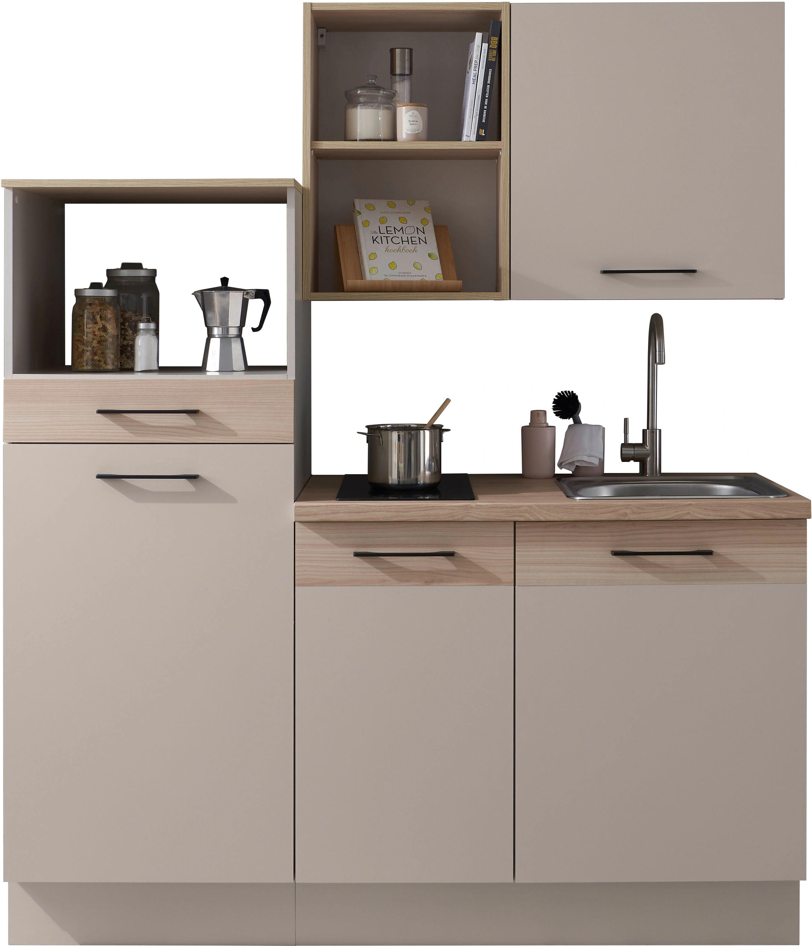 BASIC by Balculina Pantryküche "Marlon Pantryküche BxHxT 165x210x60 cm", Br günstig online kaufen