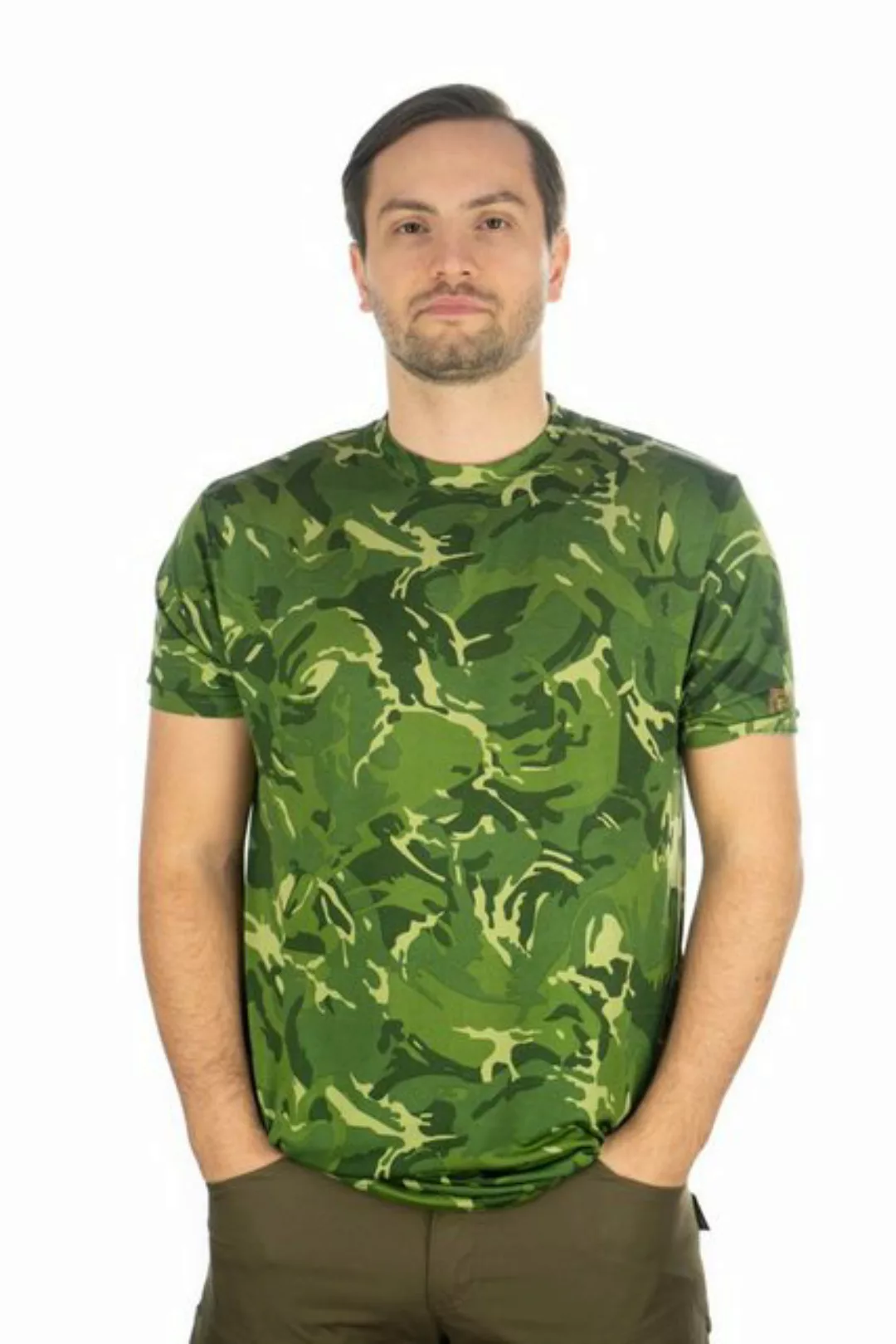 Tom Collins T-Shirt Okewa Kurzarmshirt mit Allover-Camouflage-Druck günstig online kaufen