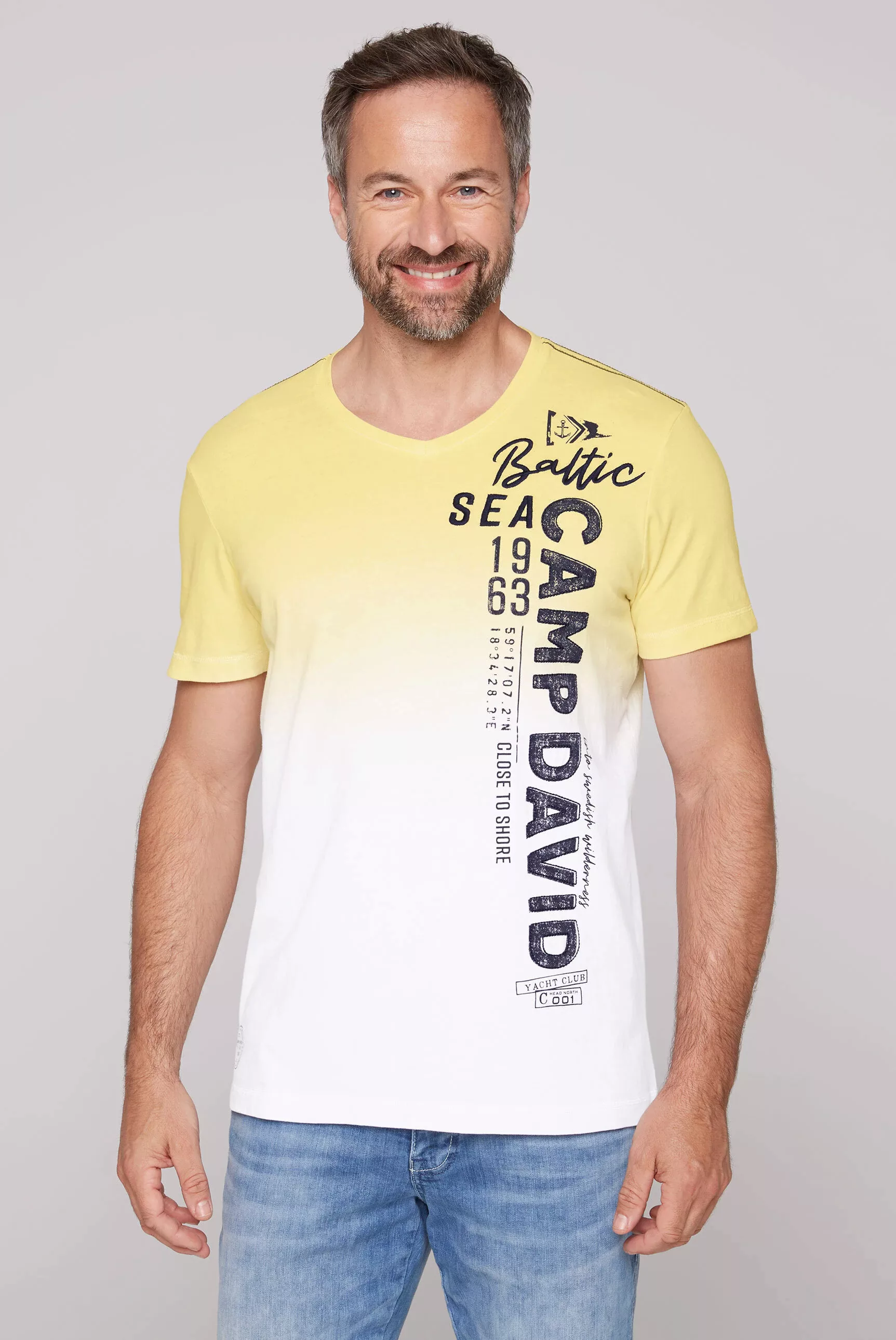 CAMP DAVID V-Shirt, aus Baumwolle günstig online kaufen