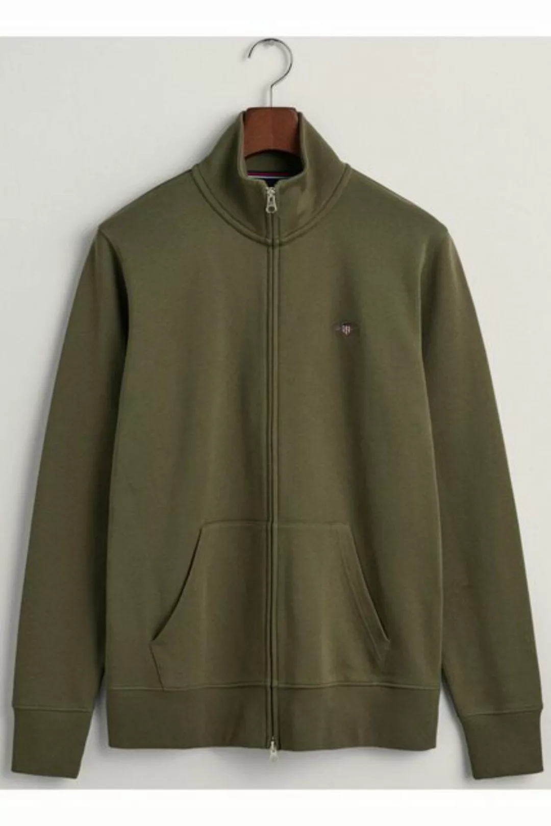 Gant Sweatjacke REG SHIELD FULL ZIP SWEAT mit Logostickerei auf der Brust günstig online kaufen