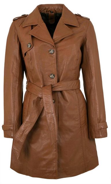 Gipsy Lederjacke GWLailah Echtleder Damen Trenchcoat Ledermantel Mantel Lam günstig online kaufen