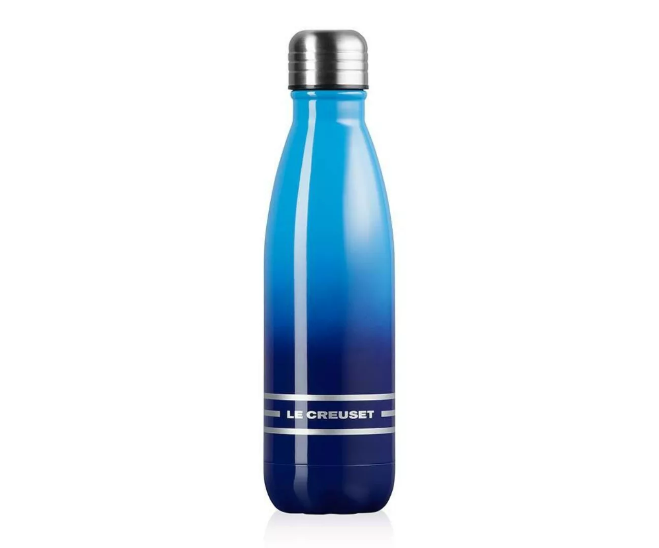 Le Creuset Trinkflasche Edelstahl Isolierflasche Azure Blau 500ml günstig online kaufen