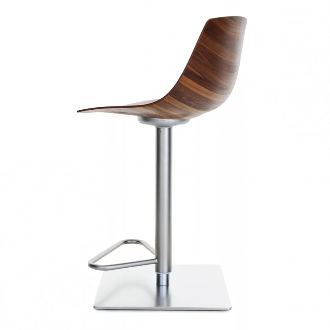 la palma - Miunn S104 Barhocker Sitzfläche Multiplex 75-100cm - nussbaum ca günstig online kaufen