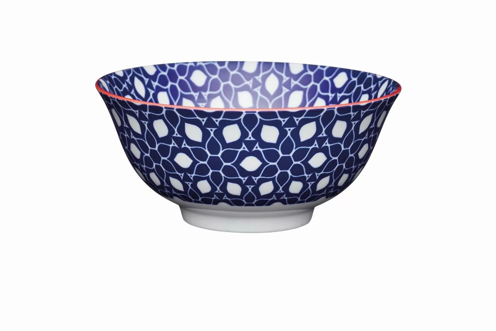 KitchenCraft Schüsseln, Schalen & Platten Bowl Blue Floral Geometric 15,7 c günstig online kaufen