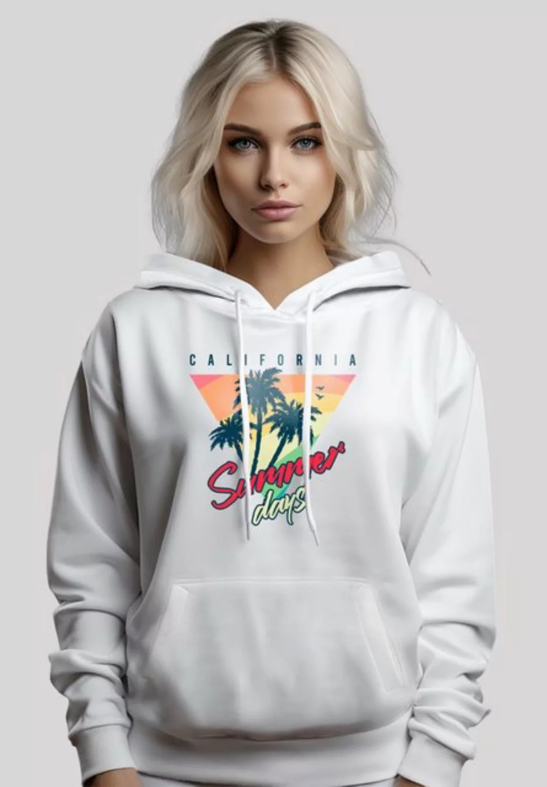 F4NT4STIC Kapuzenpullover "California Palmen Retro", Premium Qualität günstig online kaufen