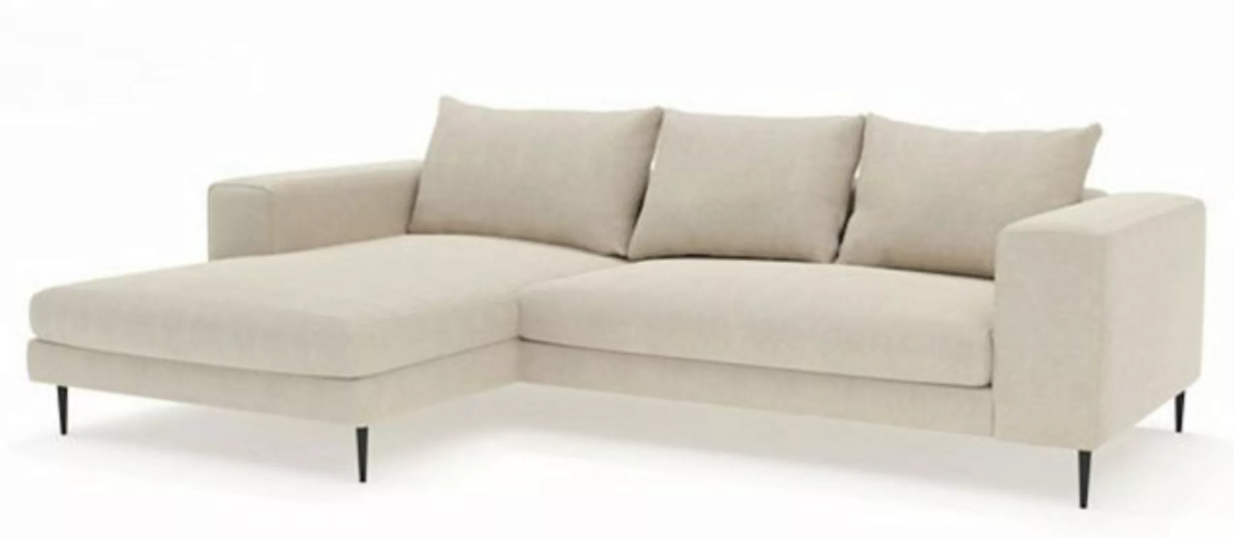 Feldmann-Wohnen Ecksofa Austin, 1 Teile, 275x170x83cm beige Recamiere links günstig online kaufen