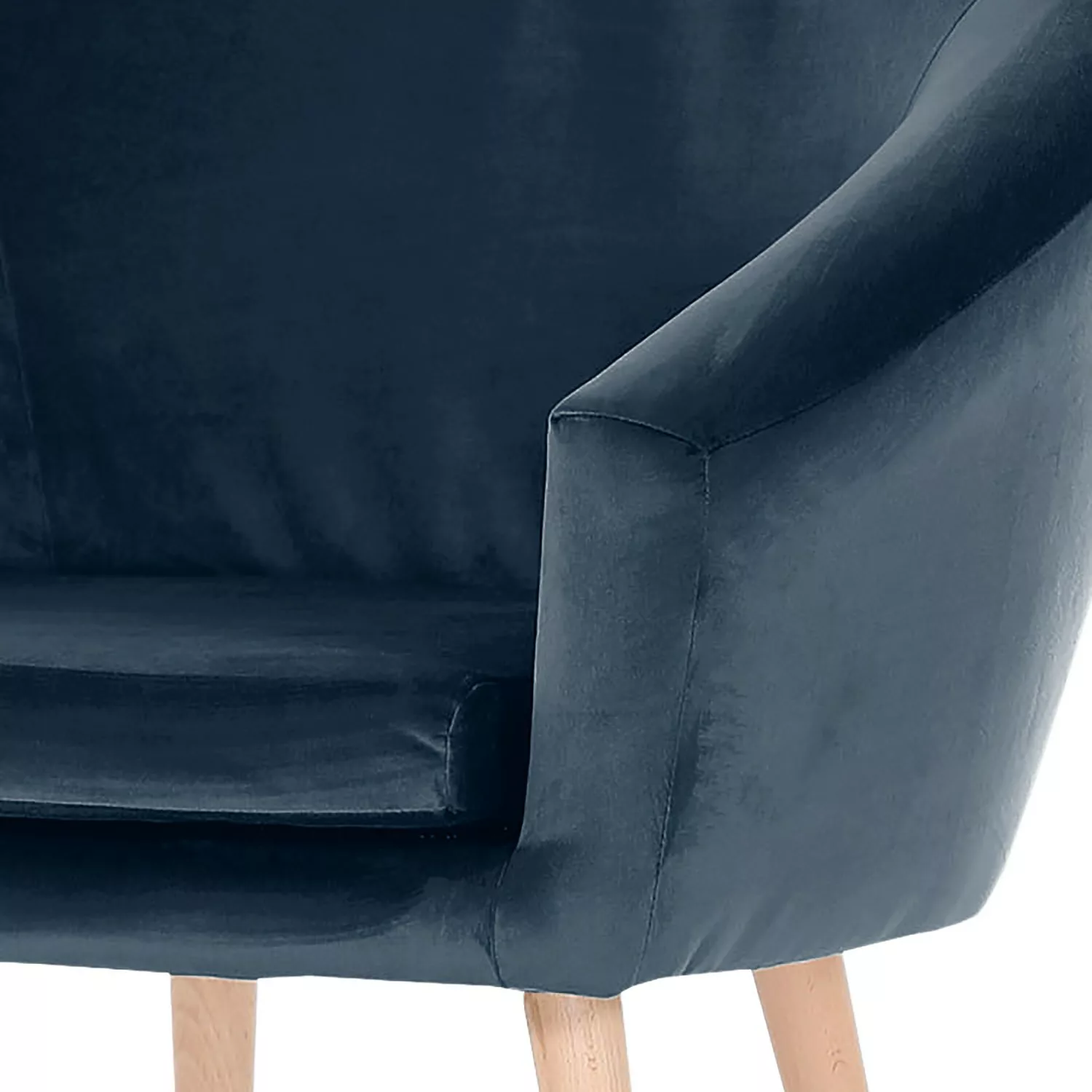 home24 Mørteens Sessel Tippytoe IV Dunkelblau Microfaser 73x73x66 cm (BxHxT günstig online kaufen