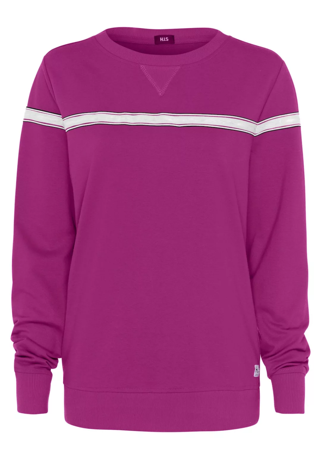 H.I.S Sweater mit kontrastfarbigem Tape, Loungeanzug günstig online kaufen