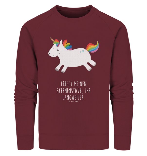 Mr. & Mrs. Panda Longpullover Größe XXL Einhorn Happy - Burgundy - Geschenk günstig online kaufen