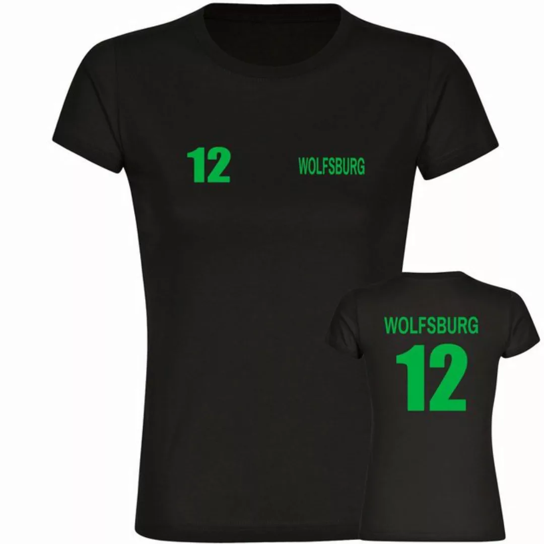 multifanshop T-Shirt Damen Wolfsburg - Trikot 12 - Frauen günstig online kaufen